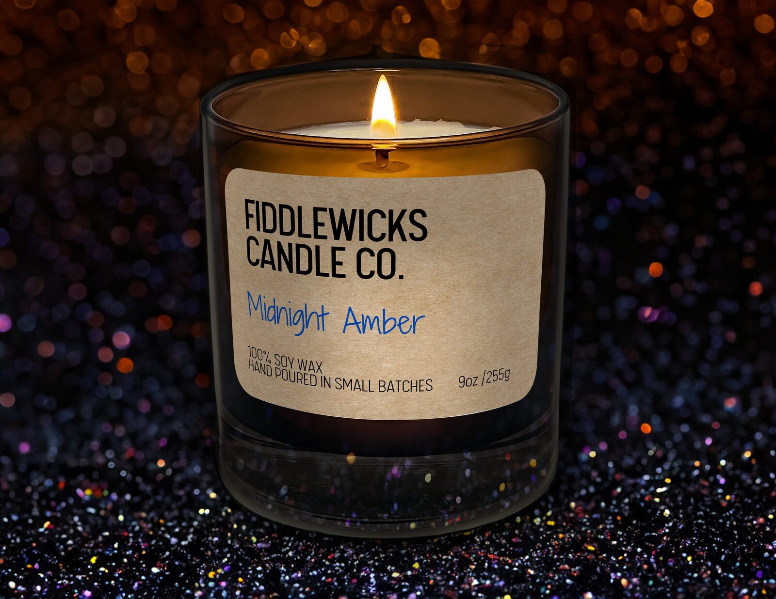 Fiddlewicks Candle Company mockup